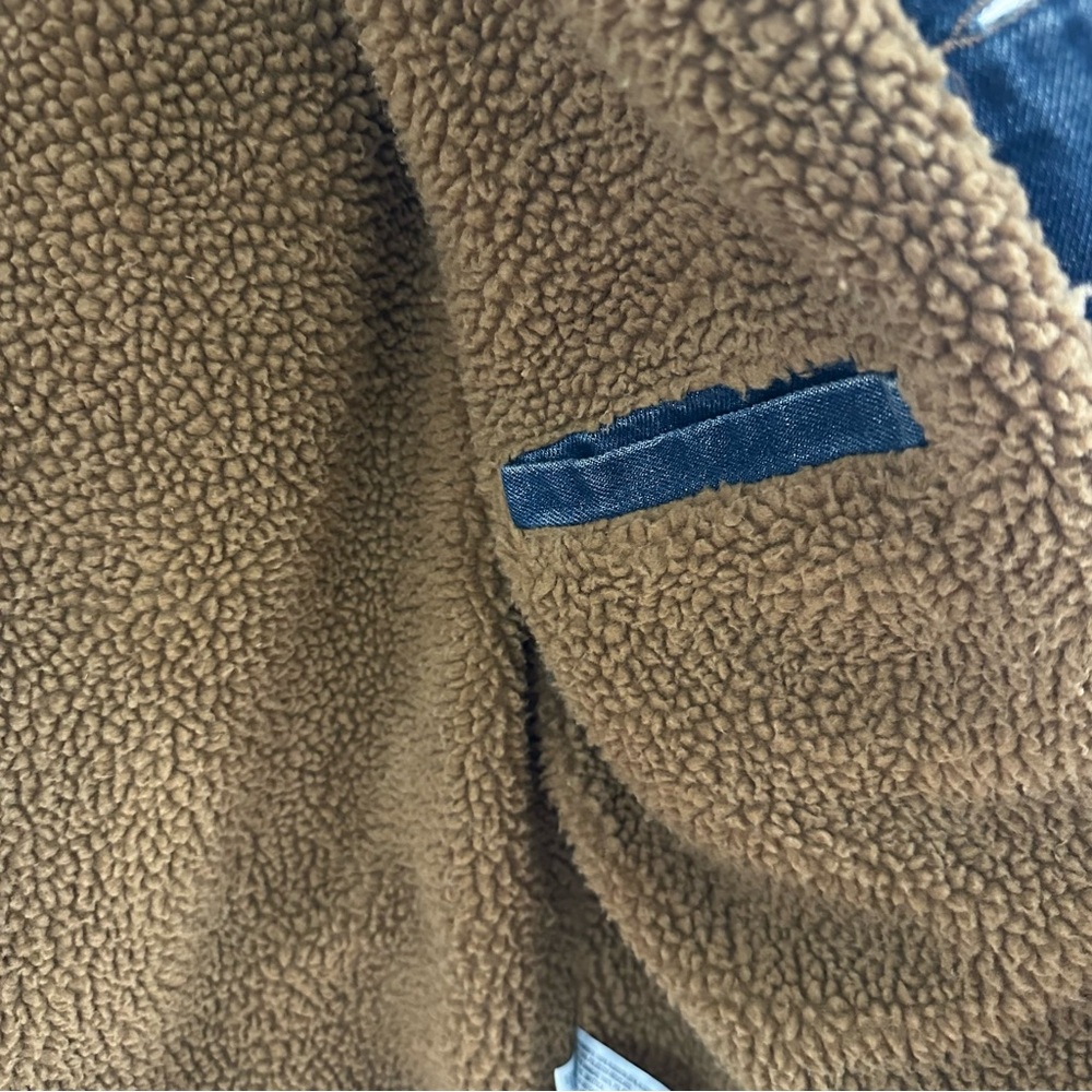 Goodfellow & Co Men’s Sherpa Lined Denim Trucker Jacket Blue Small - Picture 4 of 10